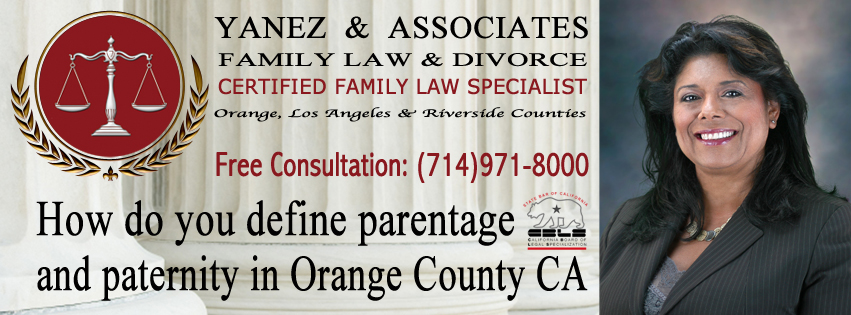 How do you define parentage and paternity in Orange County CA
